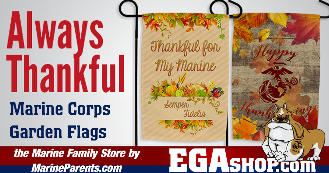Marine Corps THANKSGIVING GARDEN FLAGS