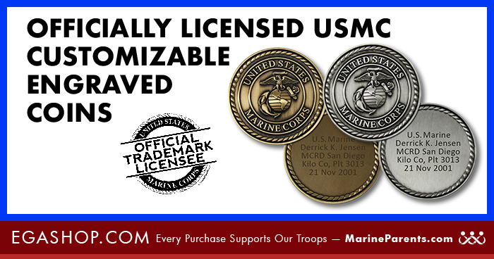 MARINE CORPS CUSTOM ENGRAVED COINS