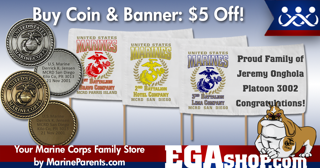 Buy a banner and engraved coin: SAVE $5