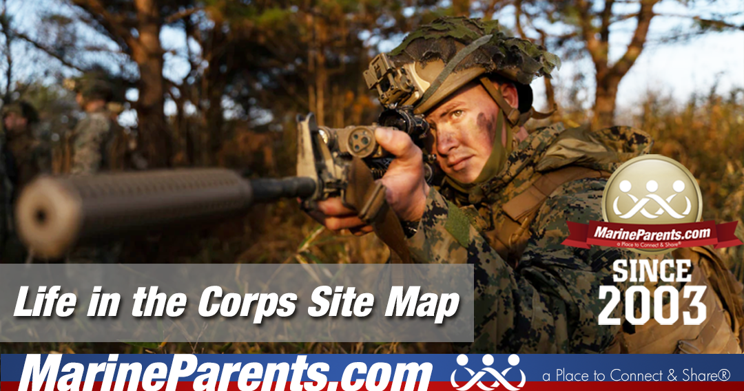 Life in the Corps Website Map