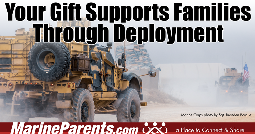 MarineParents.com January Donation Campaign